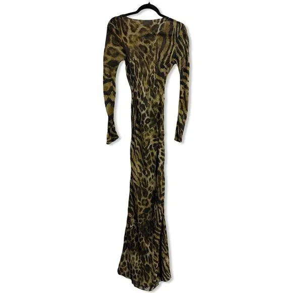 chinese dress ladies PRINTED RUFFLED LACE MAXI DRESS main image 0